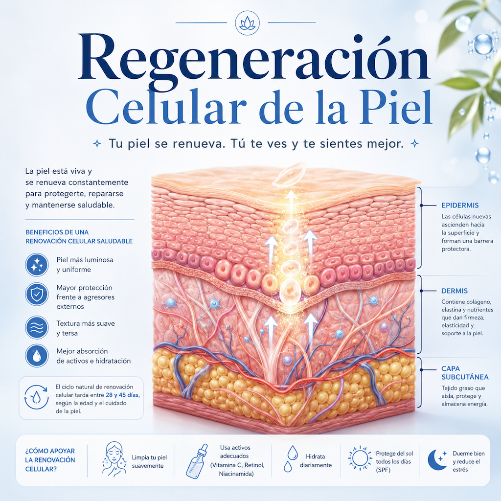 Regeneración celular piel 2026
